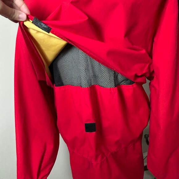 Vintage Eddie Bauer Goretex Jacket XL Red Windbreaker 90s Outdoor Gorpcore Fall - Picture 14 of 16